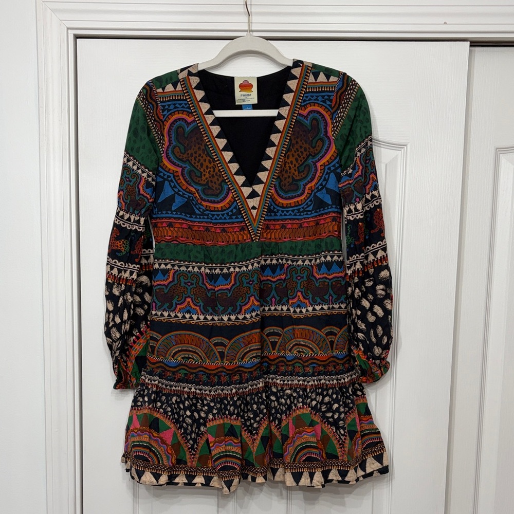 Farm Rio Multicolor Printed Dress